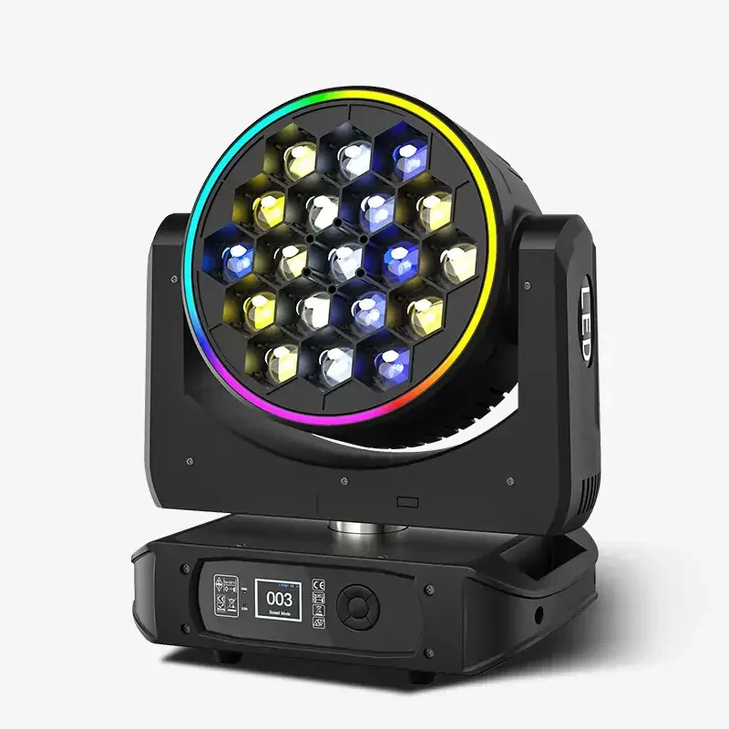 19*40w BEE EYE MOVING HEAD LIGHT WITH PIXEL CIRCEL