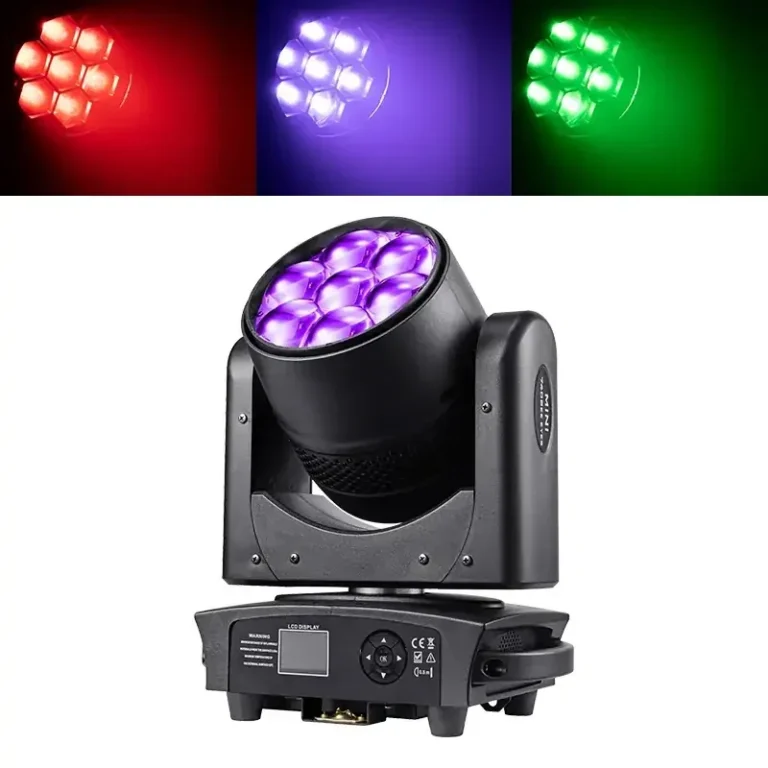 7PCS*40W MINI LED ZOOM WASH MOVING HEAD LIGHT